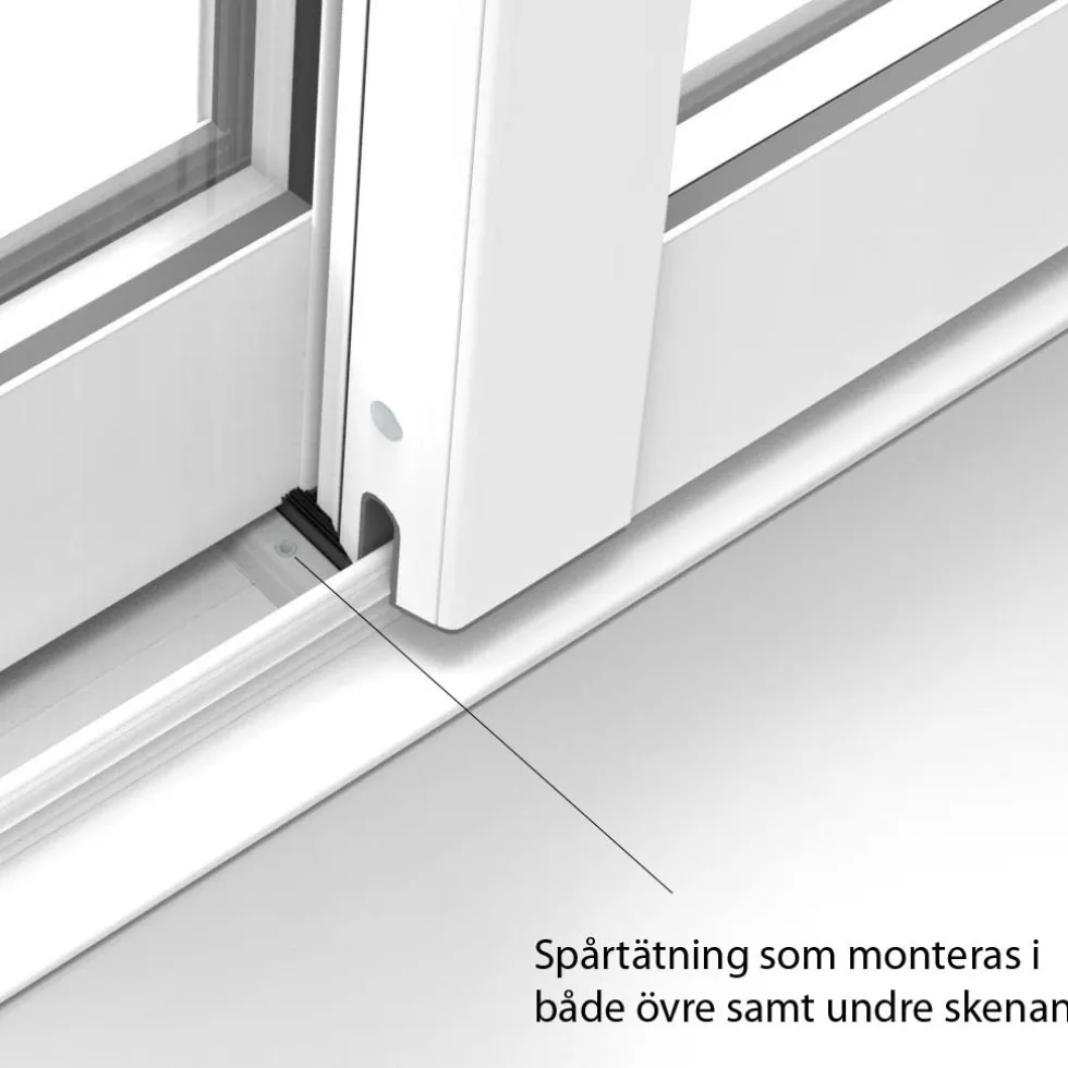 Skjutfönster med fast underdel Landskap Robust Året Runt 2-del