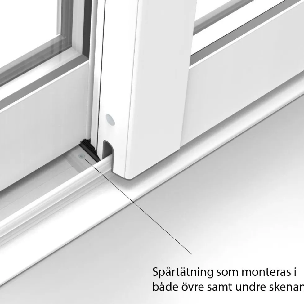 Skjutfönster med fast underdel Landskap Robust Vår och Höst 3-del
