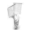Skyddsräcke Drömtrappor by D'Opera till Spiraltrappa Pure Steel F20 Ø1300 mm