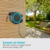 Slangbox Gardena RollUp M/L 25 m Turkos