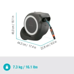 Slangbox Gardena RollUp S 15 m Vit