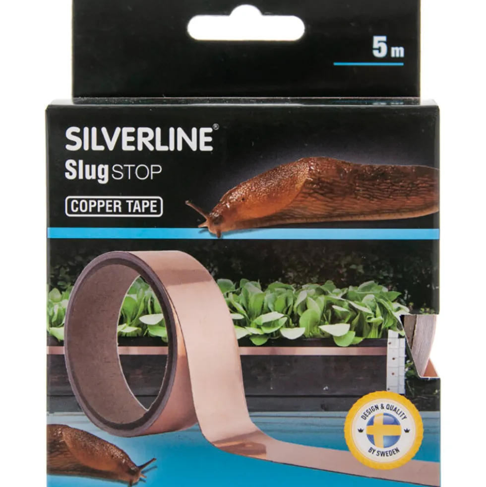 Snigelfälla Silverline Snigelfri Omgivning, Skyddar mot Snigelangrepp Koppartejp 5 m