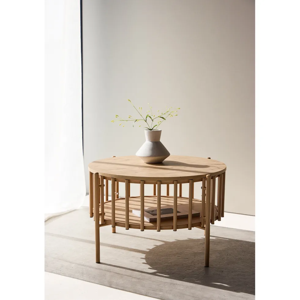 Soffbord Venture Home Rubbo Ø80x50 cm med Förvaring