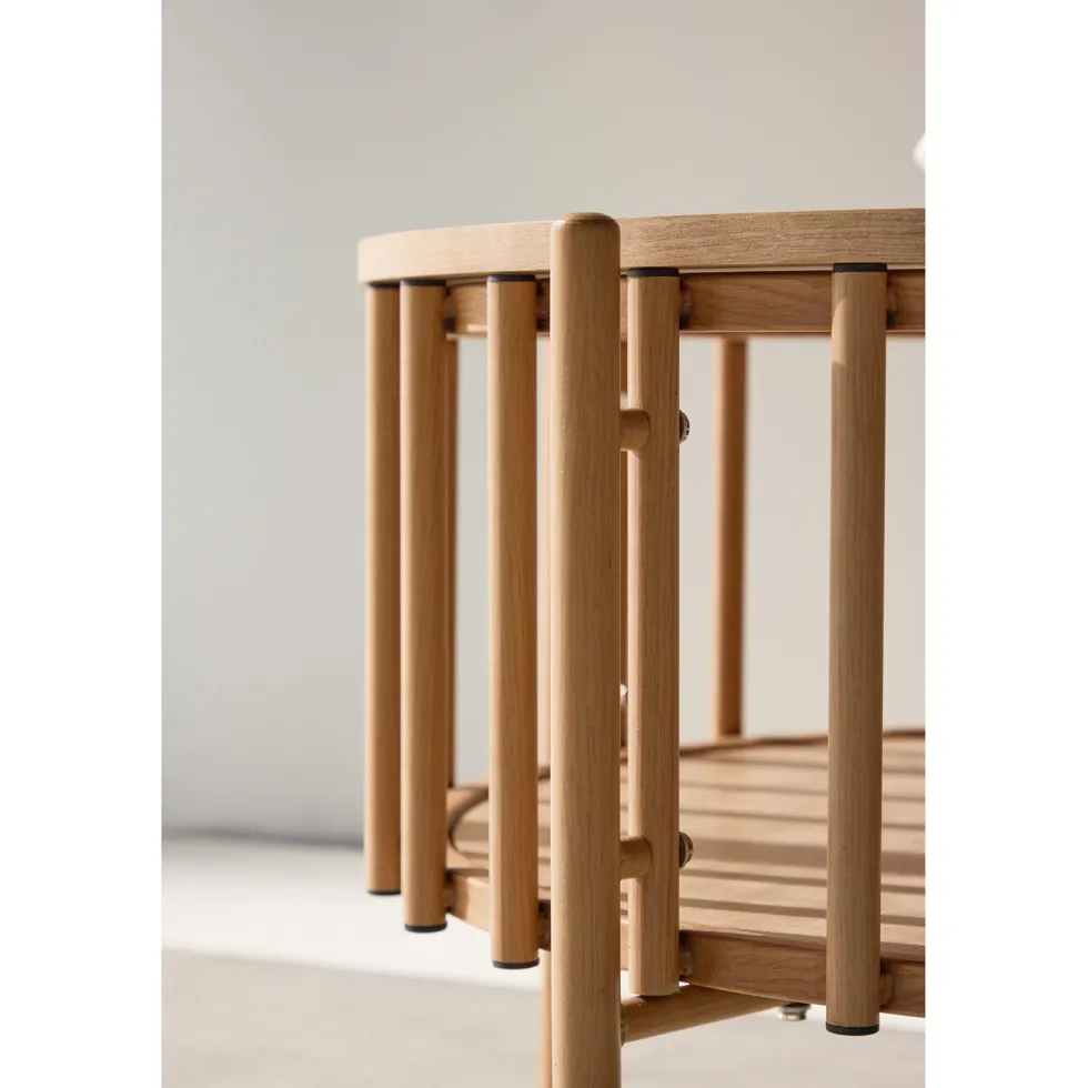 Soffbord Venture Home Rubbo Ø80x50 cm med Förvaring