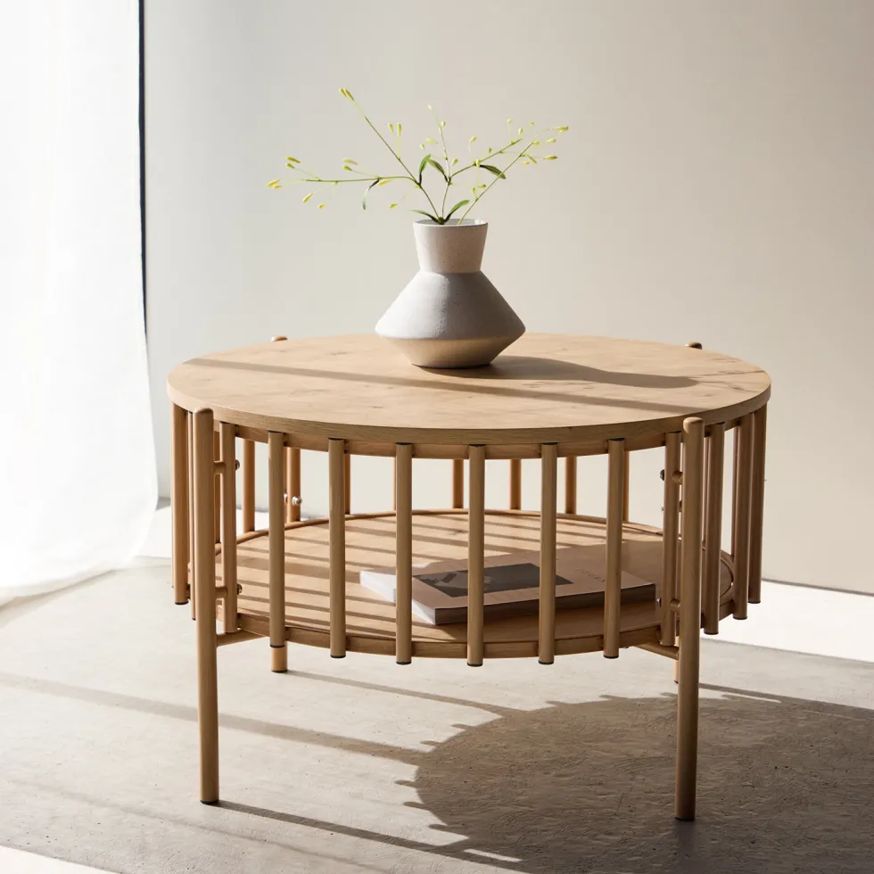 Soffbord Venture Home Rubbo Ø80x50 cm med Förvaring