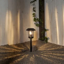 Solcells-pollare Star Trading Florian 15 Lumen Aluminum Twilight