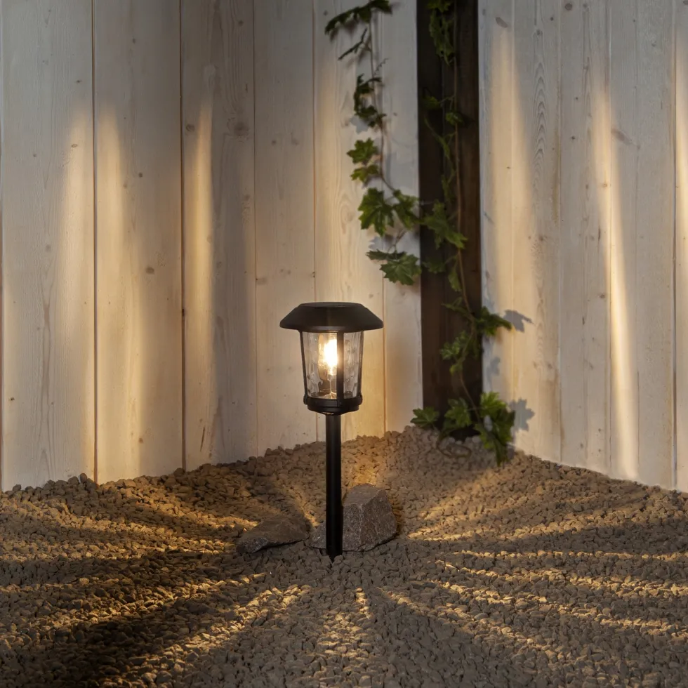 Solcells-pollare Star Trading Florian 15 Lumen Aluminum Twilight