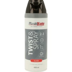 Sprayfärg Plasti-kote T&S Svart Blank 400 ml