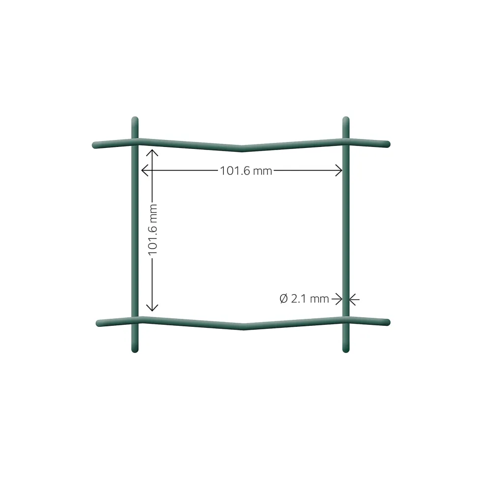 Stängsel Hortus Grönt 20x1 m Med Maskor 10x10 cm