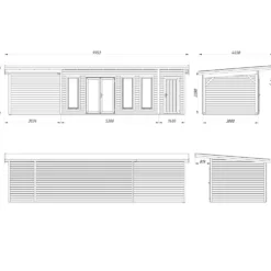 Stuga Palmako Aurelia 28,4 m² (inv. 27,1 m²)