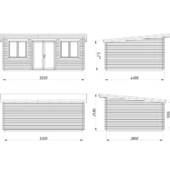 Stuga Palmako Lisandra 20,1 m² (inv. 19,4 m² )