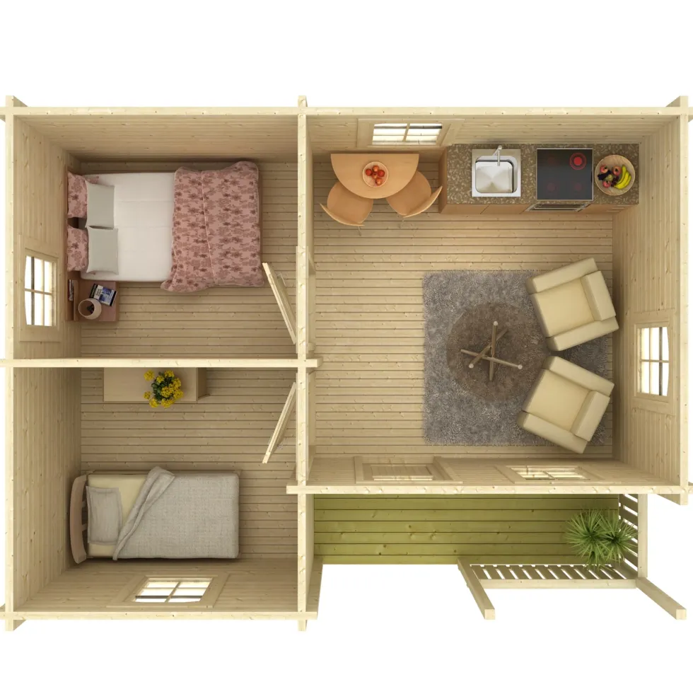 Stuga Palmako Sandra 21,5+3,7 m2