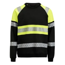 Sweatshirt Jobman Varsel Svart/Gul V