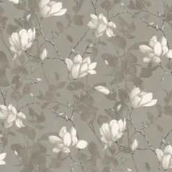 Tapet Boråstapeter InBloom Lilly Tree 7227 EasyUp, Mönstrad Nickel