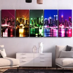 Tavla Arkiio Rainbow New York 5 delar Narrow