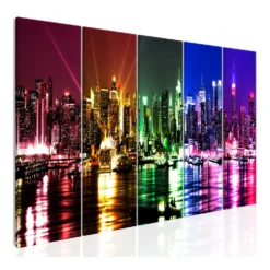 Tavla Arkiio Rainbow New York 5 delar Narrow