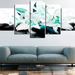 Tavla Arkiio Turquoise Lilies And Stones