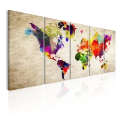 Tavla Arkiio World Map Painted World