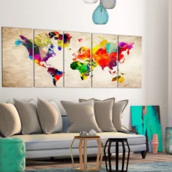 Tavla Arkiio World Map Painted World