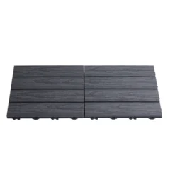 Terrassplatta Hortus Komposit 30X30 cm Antracitgrå 4-Pack
