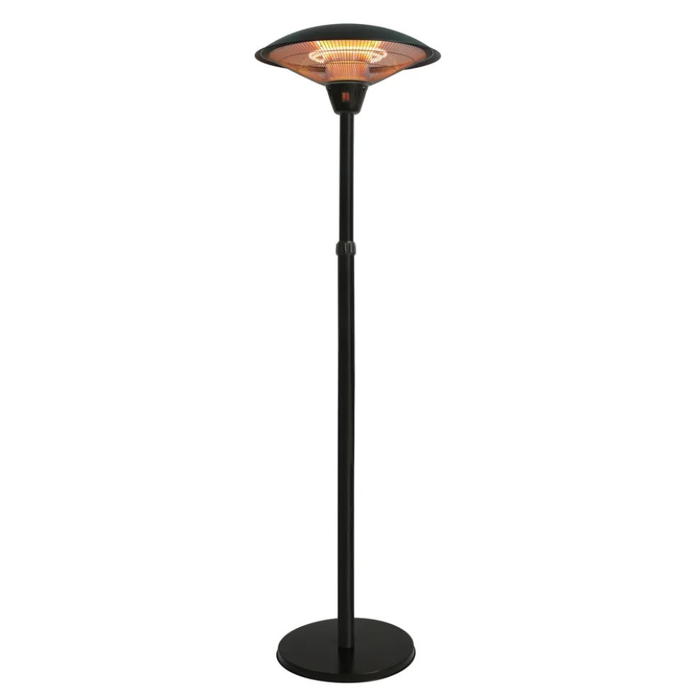 Terrassvärmare Hortus Golvmodell 900/1200/2100 W Teleskop HA Svart