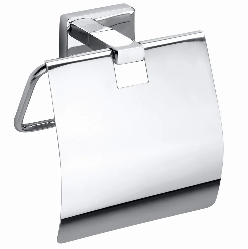 Toalettpappershållare Duschbyggarna Angle med Lock