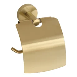 Toapappershållare med lock Duschbyggarna Brass