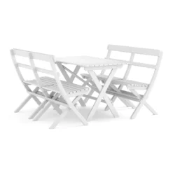 Trädgårdsgrupp Comfort Garden Landet Utomhus matgrupp 118x70x74 cm med 2 soffor