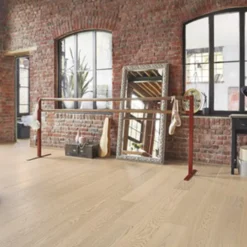 Trägolv Tarkett Shade Oak Cream White Ek, Lackat 1-Stav Parkettgolv
