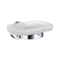 Tvålkopp Smedbo Home HK342 Krom/Frostat Glas