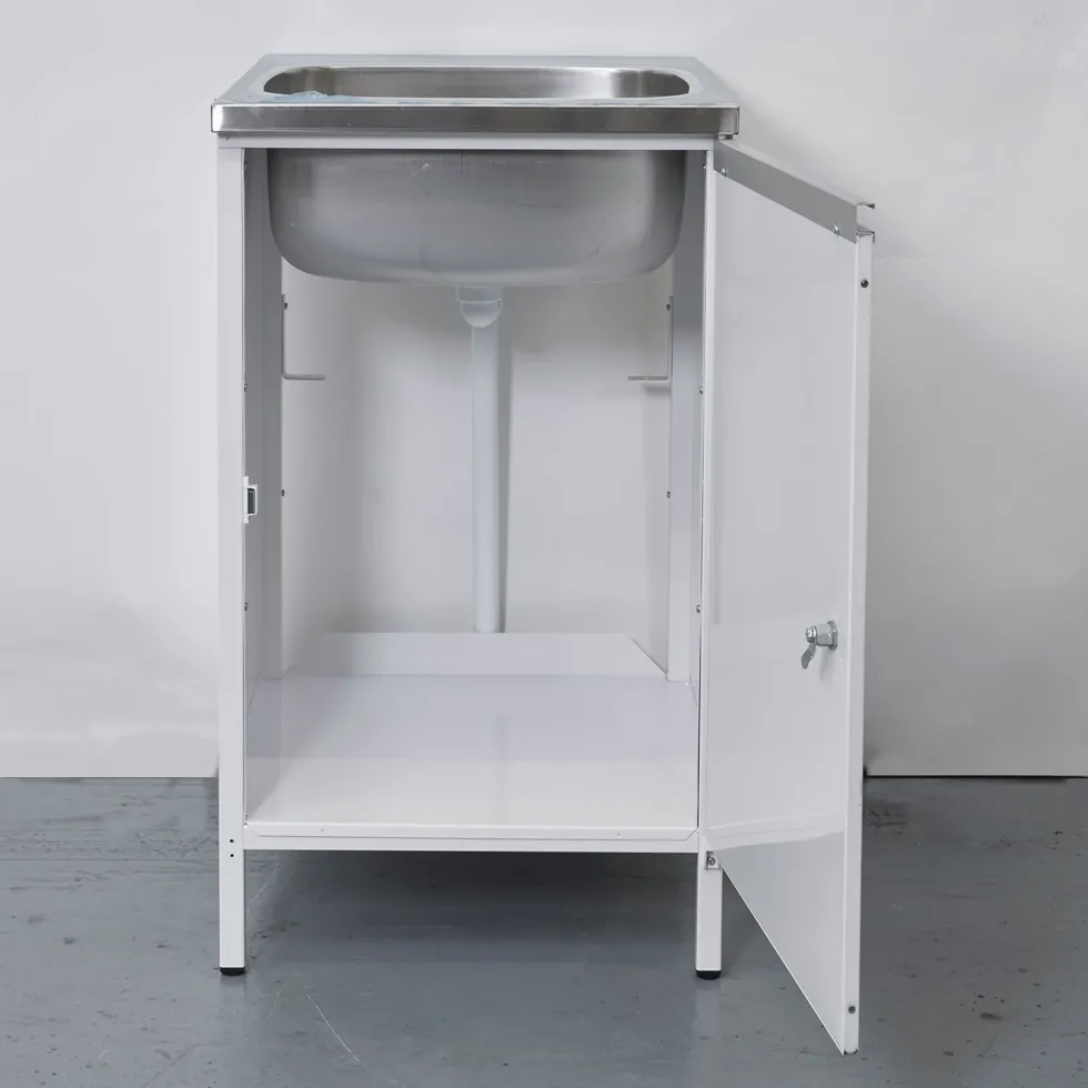 Tvättbänk Contura Steel CAB 5 Vit med Kranhål