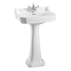 Tvättställ Burlington Edwardian med Piedestal 560 mm