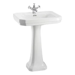 Tvättställ Burlington Victorian med Piedestal 610 mm