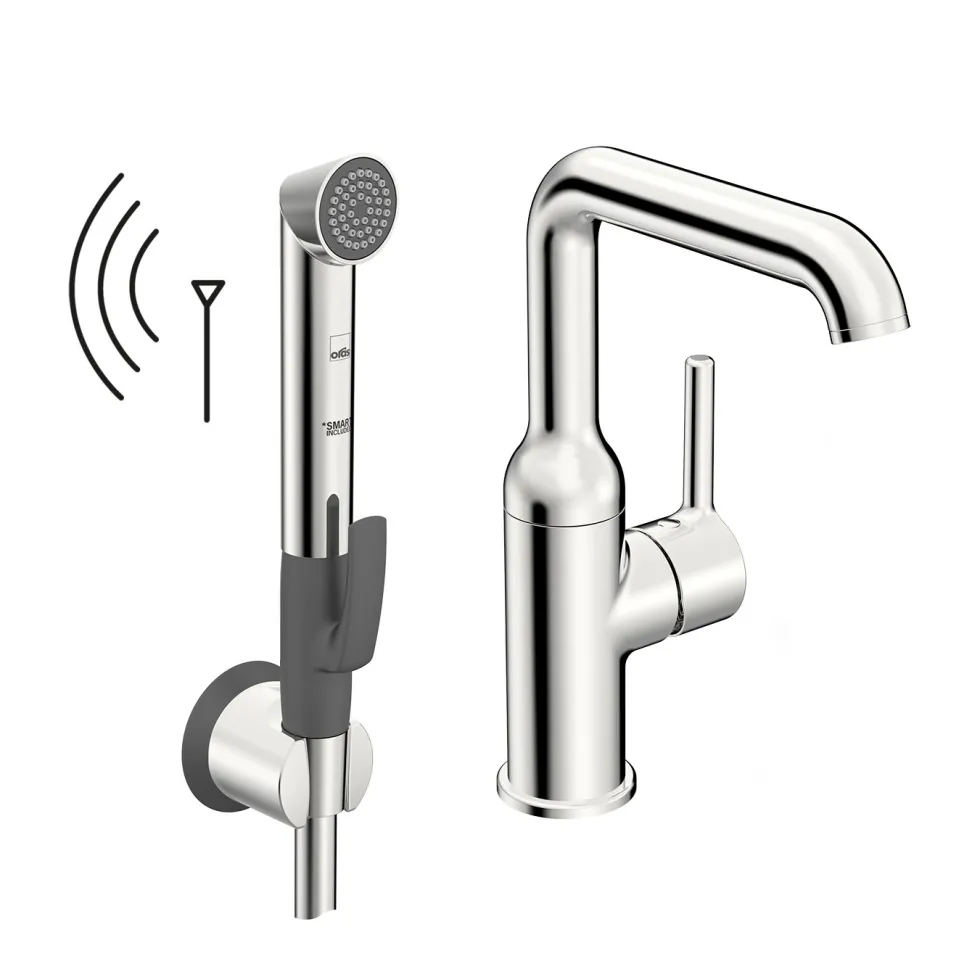 Tvättställsblandare Oras Optima Style 2615FH med Smart Bidetta Handdusch