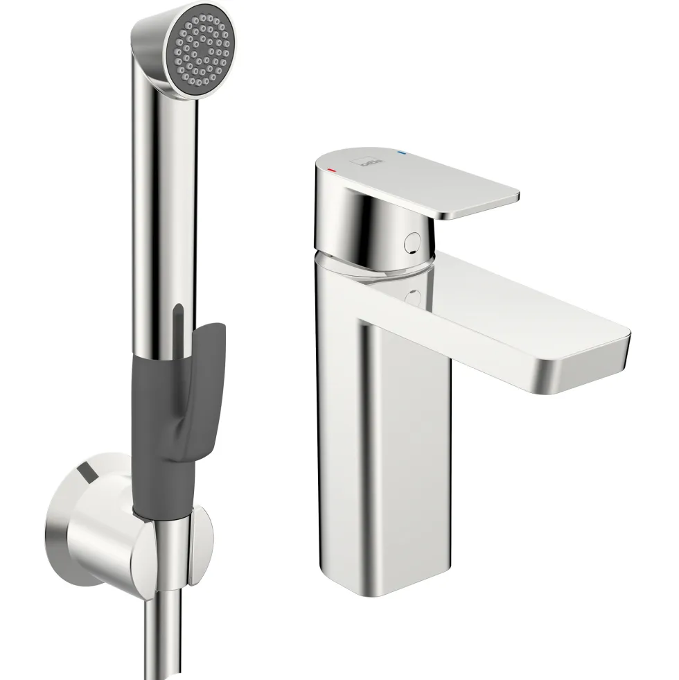 Tvättställsblandare Oras Stela 4806F XL med Bidetta Handdusch