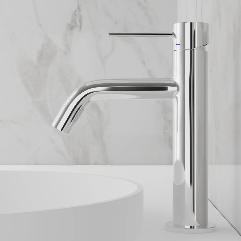 Tvättställsblandare Scandtap Steel Voyage Medium