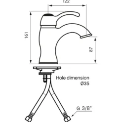 Tvättställsblandare Tapwell Classic FA071