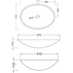 Tvättställ Tenfors Solid Surface Oval