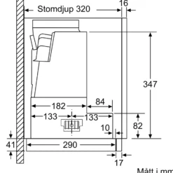 Underbyggnadsfläkt Siemens LI67RB531 iQ300 Rostfritt Stål