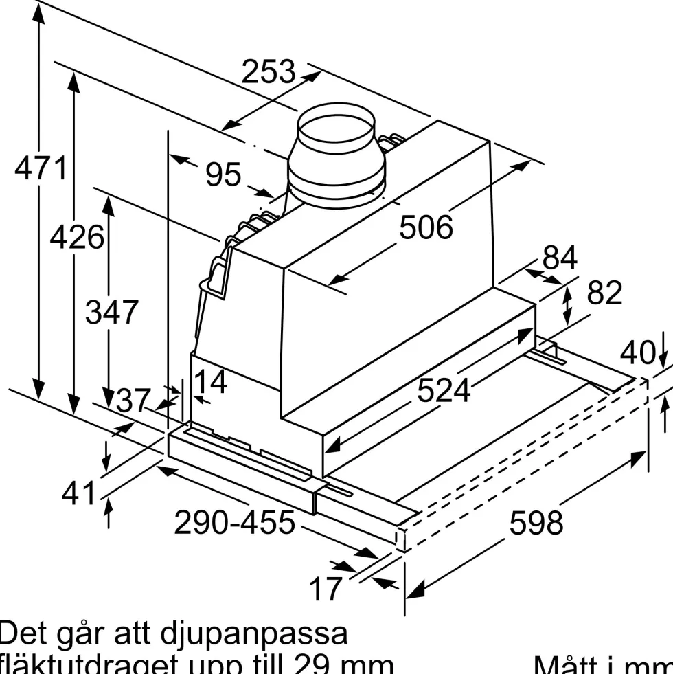 Underbyggnadsfläkt Siemens LI67RB531 iQ300 Rostfritt Stål
