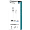 USB-A Champion till USB-C Kabel 2m Vit