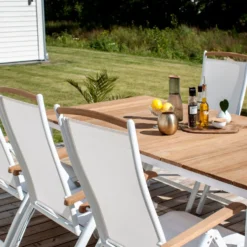 Utebord Venture Home Mexico 200x100 cmVit/Teak