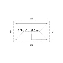 Uterum Palmako Bianca 16,6 m2 Set 206 Slide