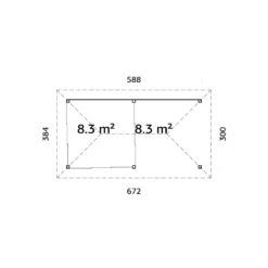 Uterum Palmako Bianca 16,6 m2 Set 206 Slide