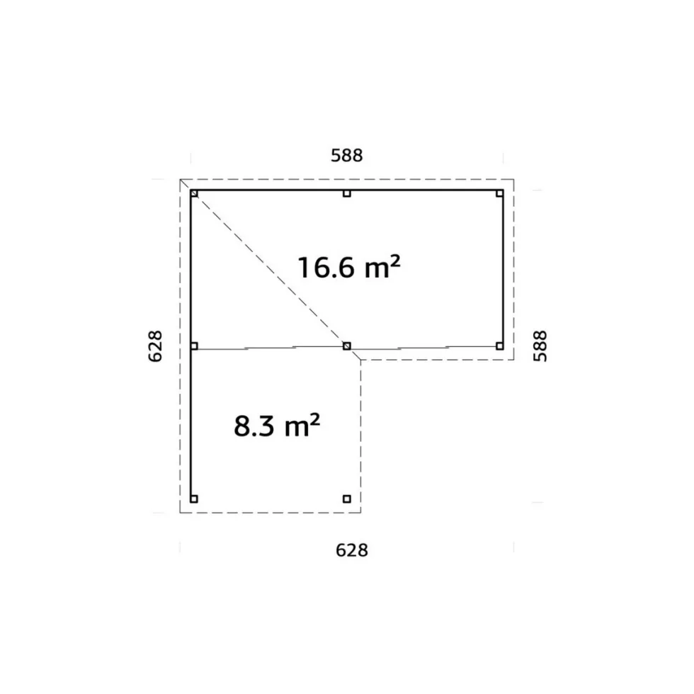 Uterum Palmako Lenna 24,9 m2 Set 413 Slide