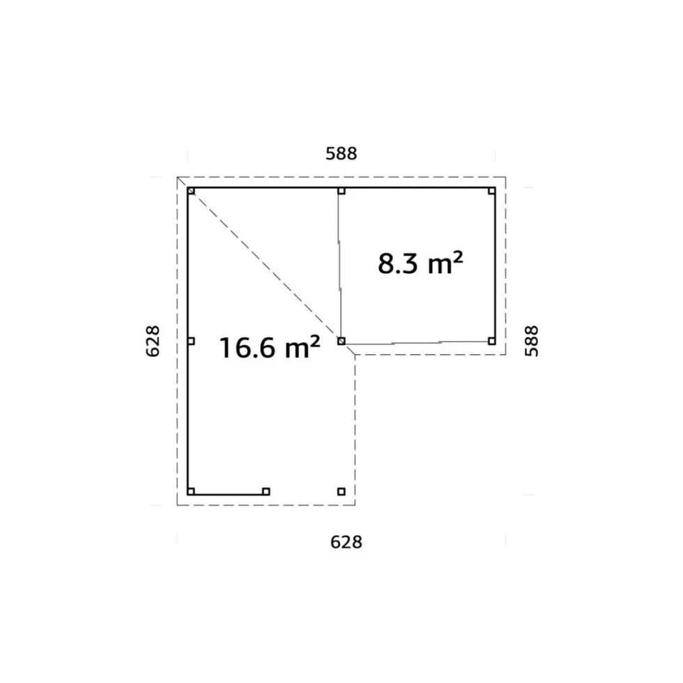 Uterum Palmako Lenna 24,9 m2 Set 409 Slide