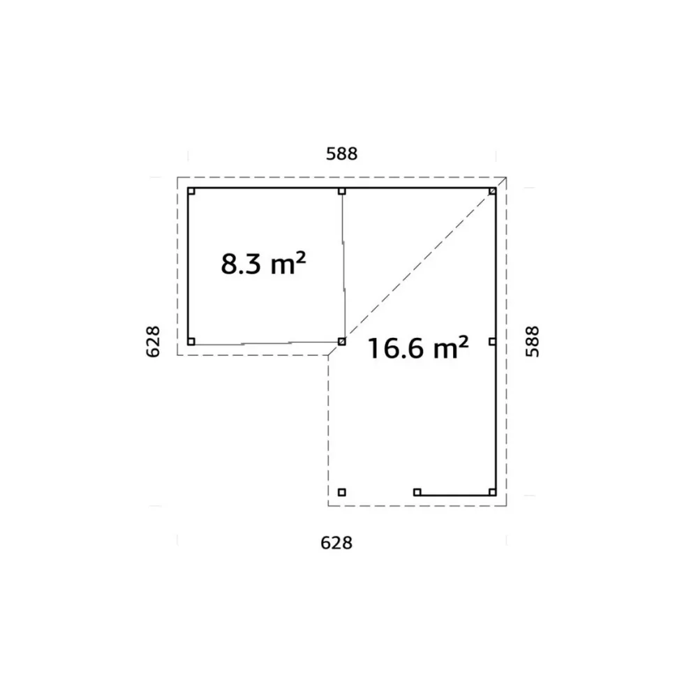 Uterum Palmako Lenna 24,9 m2 Set 409 Slide