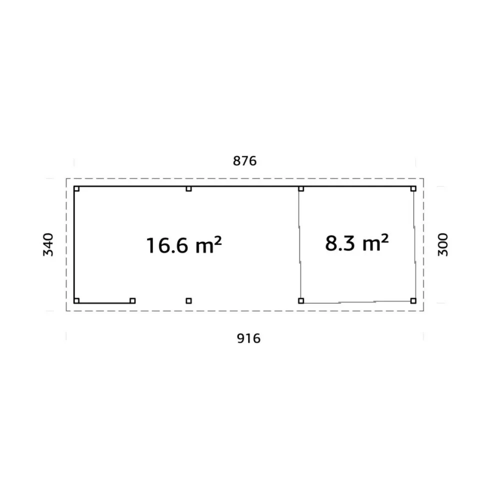Uterum Palmako Lenna 24,9 m2 Set 416 Slide