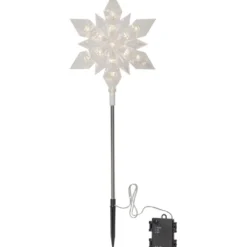 Utomhusdekoration Star Trading Flocke Snöflinga 60 cm B/O