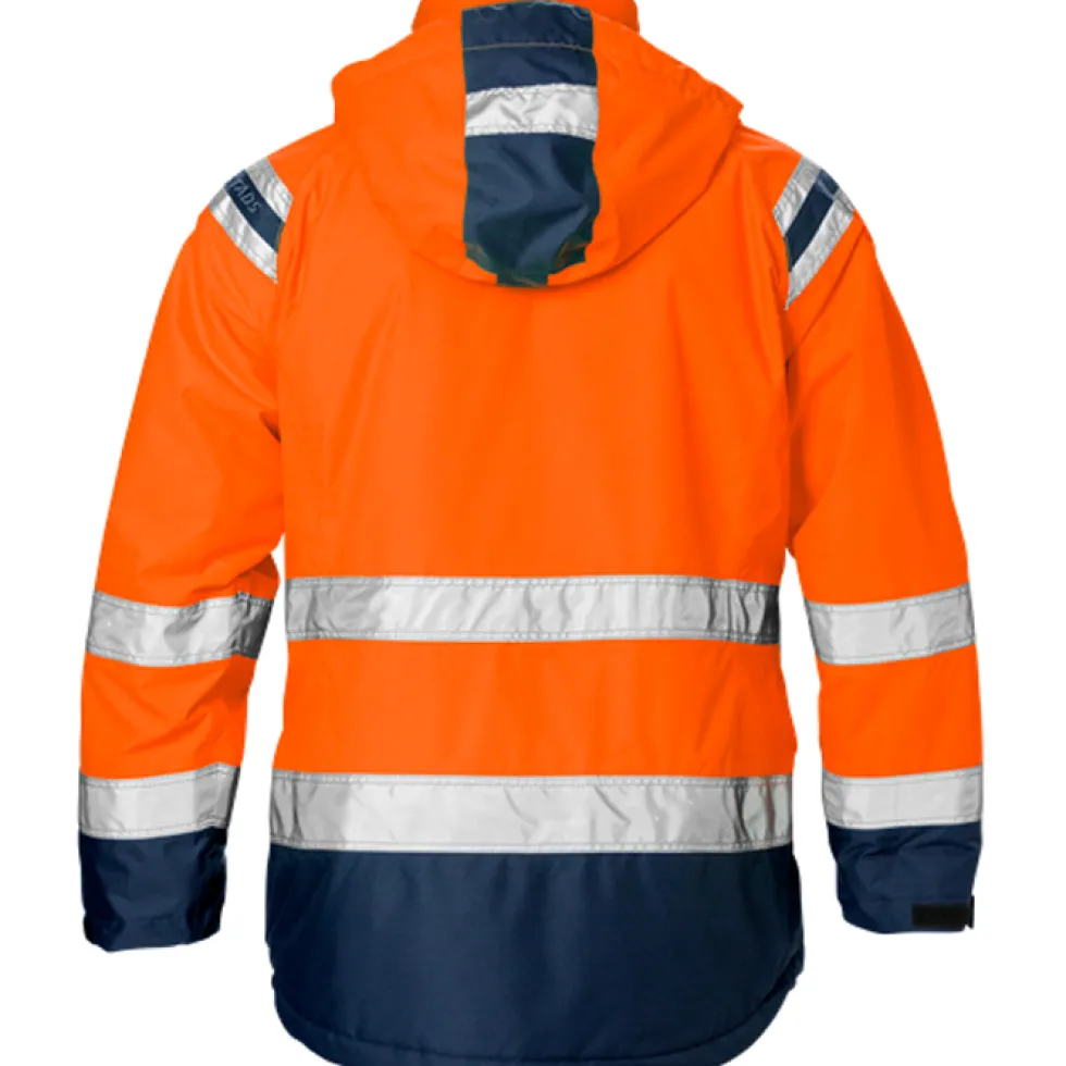 Varseljacka Fristads 4037 GTTStorlek: 2XL, Varselorange/Marinblå
